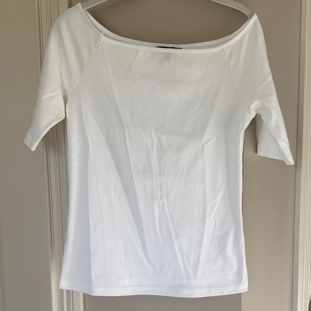 Elegant White Off-Shoulder Top
